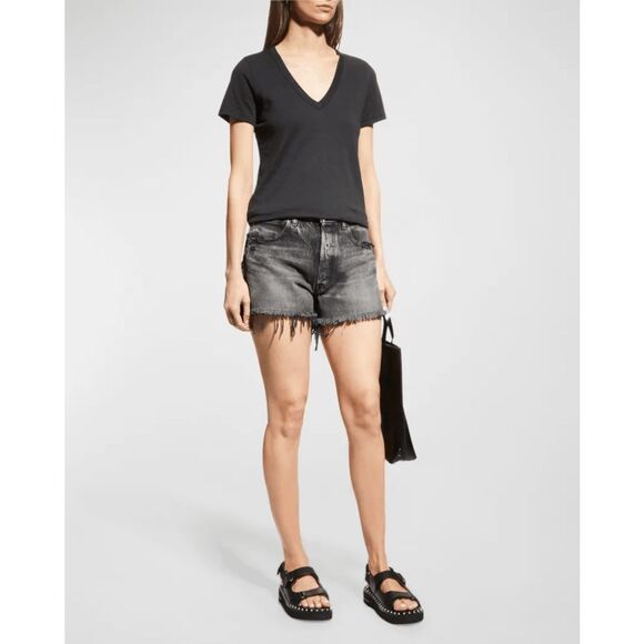 Rag & Bone Jeans New York The Vee Basic Black T-Shirt Medium - Picture 7 of 9